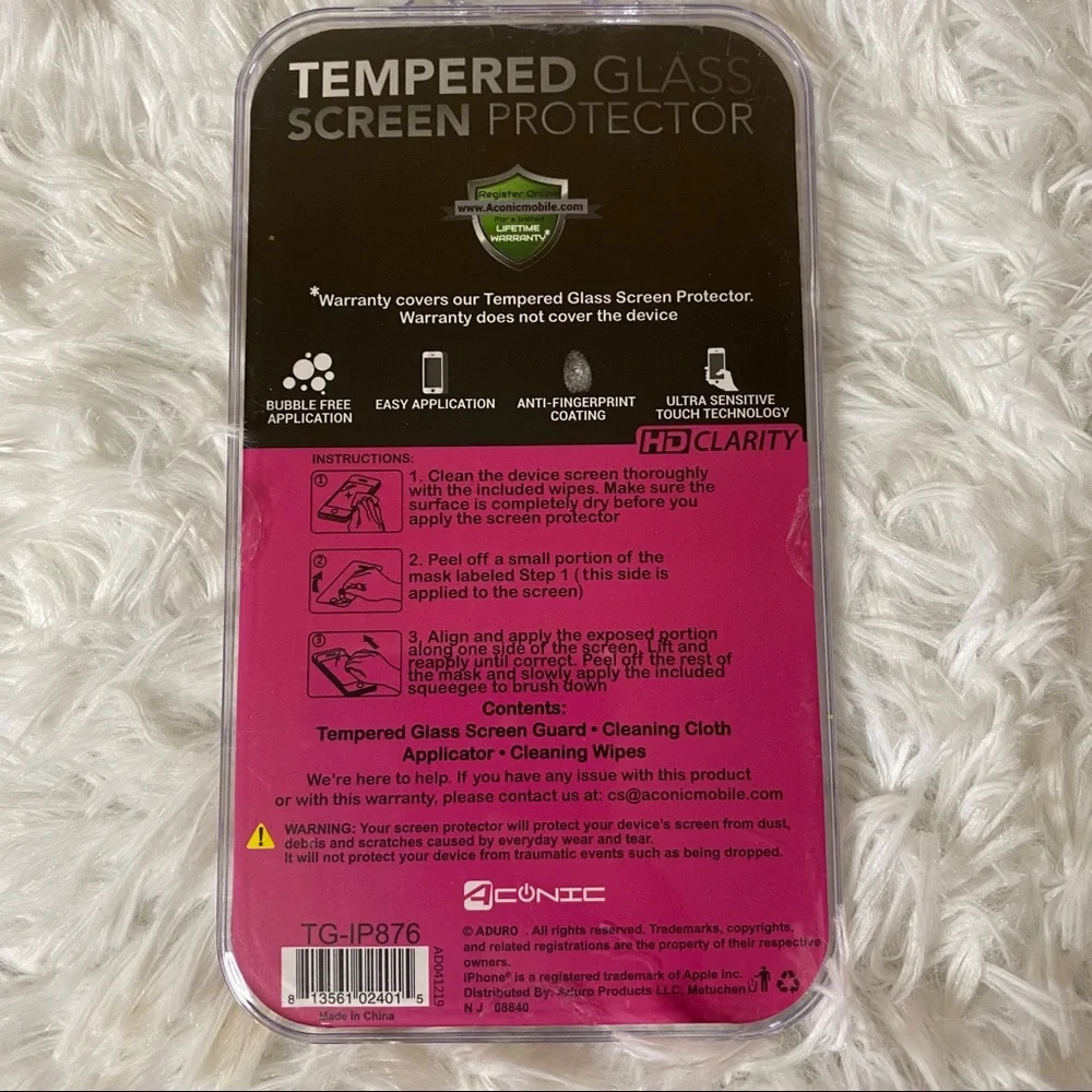 ❤️FINAL PRICE✨aconic iphone 8/7/6 tempered glass screen protector✨